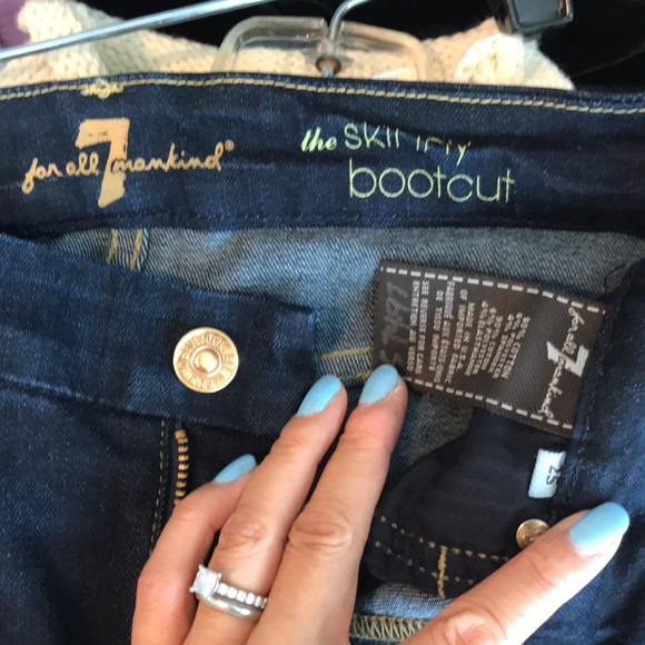 7 for all mankind skinny bootcut jeans size 25 - Picture 3 of 3